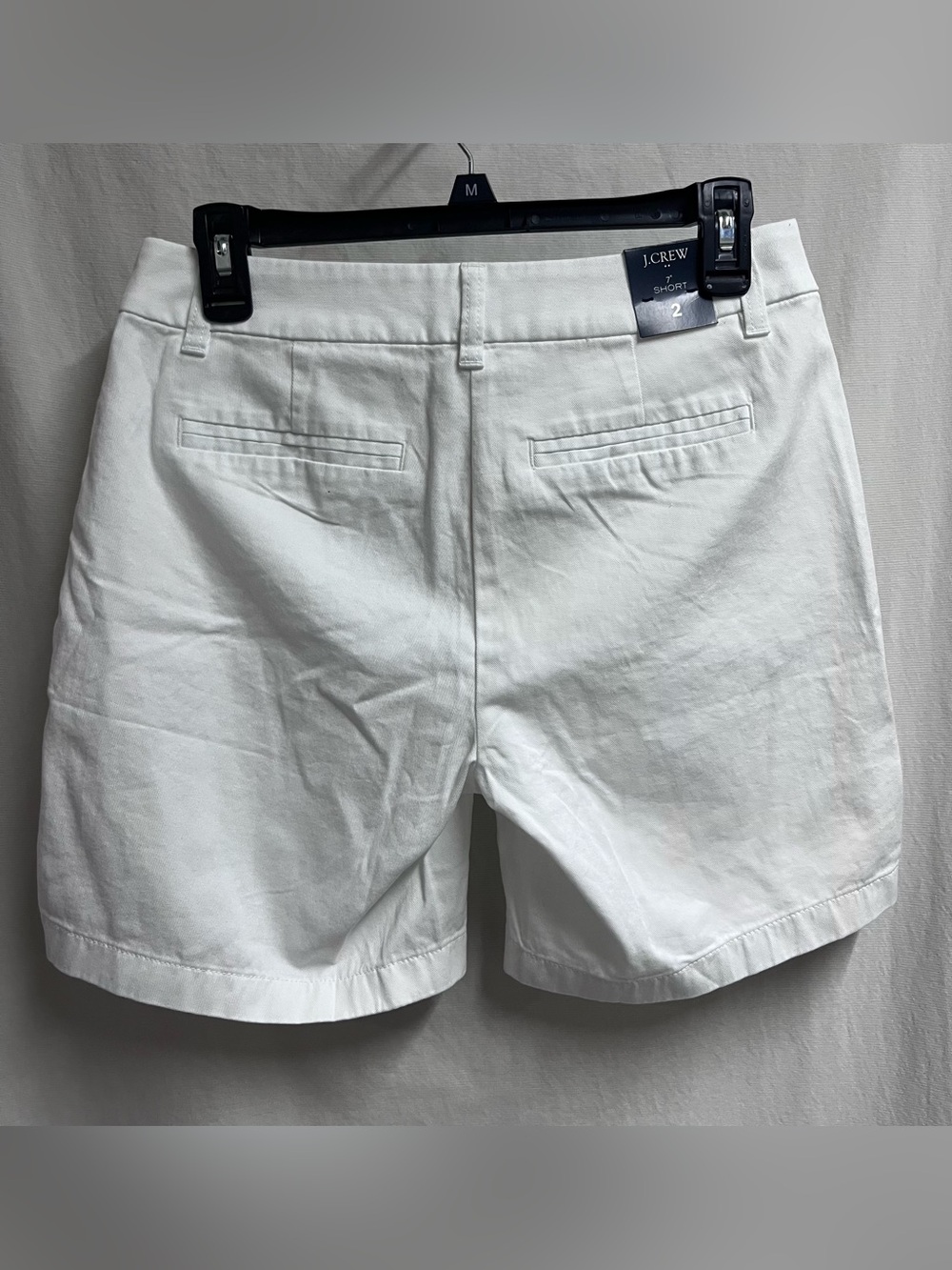NWT J.Crew Womens Chino Shorts White Stretch Cotton Twill Size 2 7 Inch Inseam - Picture 5 of 10